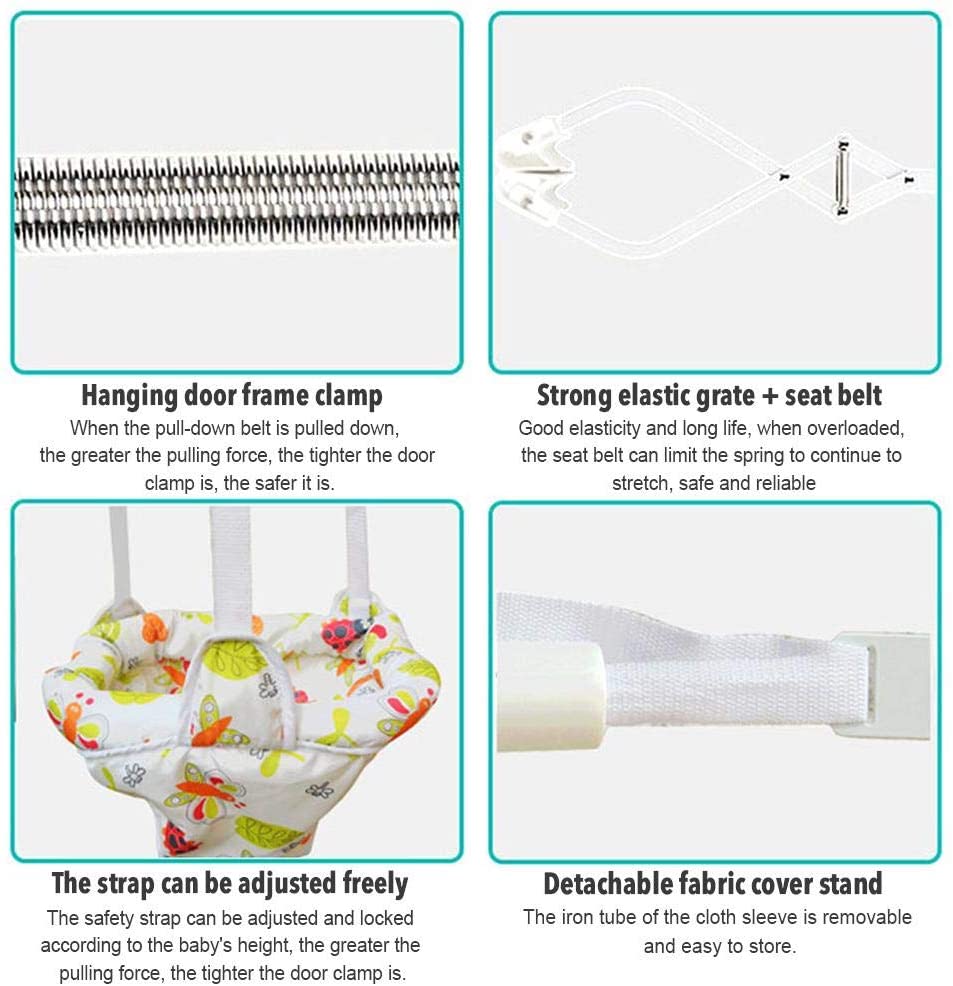 SMASAMDE Baby Door Jumper Durable Portable Door Swing Exerciser with Adjustable Strap for Toddlers Infants 6 Months to 2 Years Old