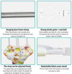 SMASAMDE Baby Door Jumper Durable Portable Door Swing Exerciser with Adjustable Strap for Toddlers Infants 6 Months to 2 Years Old