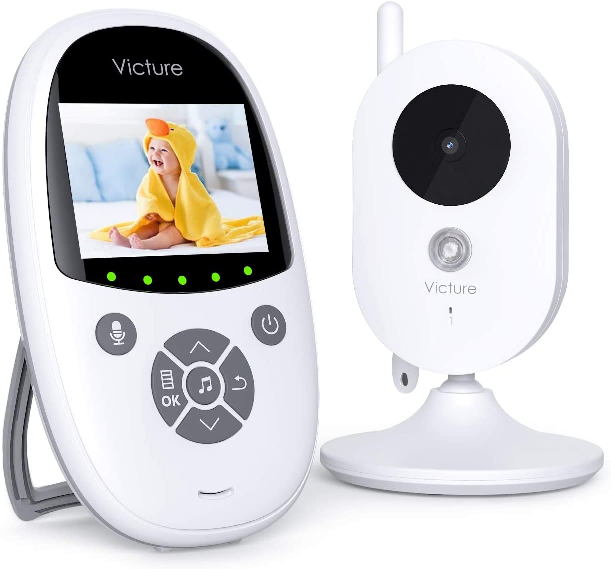 Victure Video Baby Monitor with Camera,2.4“ LCD Screen