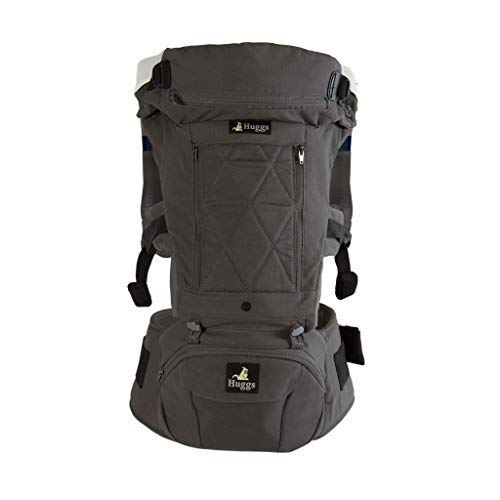 Abiie HUGGS Baby Carrier Hip Seat - Approved by U.S. Safety Standards - Healthy Sitting Position (M-Position)