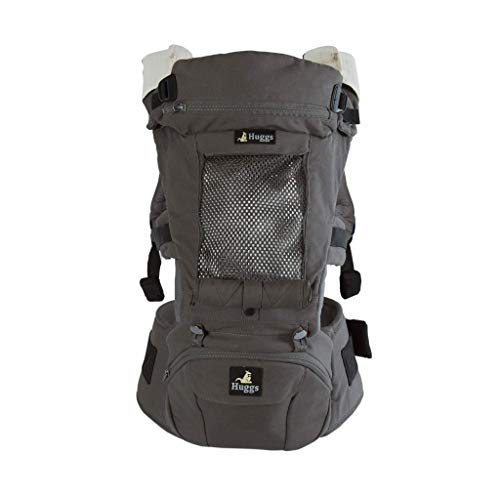 Abiie HUGGS Baby Carrier Hip Seat - Approved by U.S. Safety Standards - Healthy Sitting Position (M-Position)