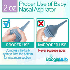 BoogieBulb Baby Nasal Aspirator and Booger Sucker for Newborns Toddlers & Adult