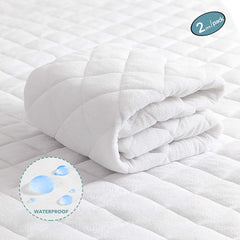 Oubonun Waterproof Crib Mattress Cover (Set of 2) - 52x28
