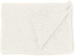State Cashmere Luxe Stroller Baby Blanket 100% Pure Cashmere Travel Wrap Lightweight and Warm • 40 x 30 inches (Ivory)