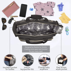 Portable Bassinet for Baby Travel - Travel Bassinets for Babies | Large 3 in 1 Diaper Bag Backpack Changing Station | Wear 5 Ways