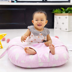 QERNTPEY Baby Sofa Newborn Lounger Baby Support Seat Chair Cushion Sofa Nursing Pillow Couch Bed Sitting Sofa with Seat Belt Learn to Sit