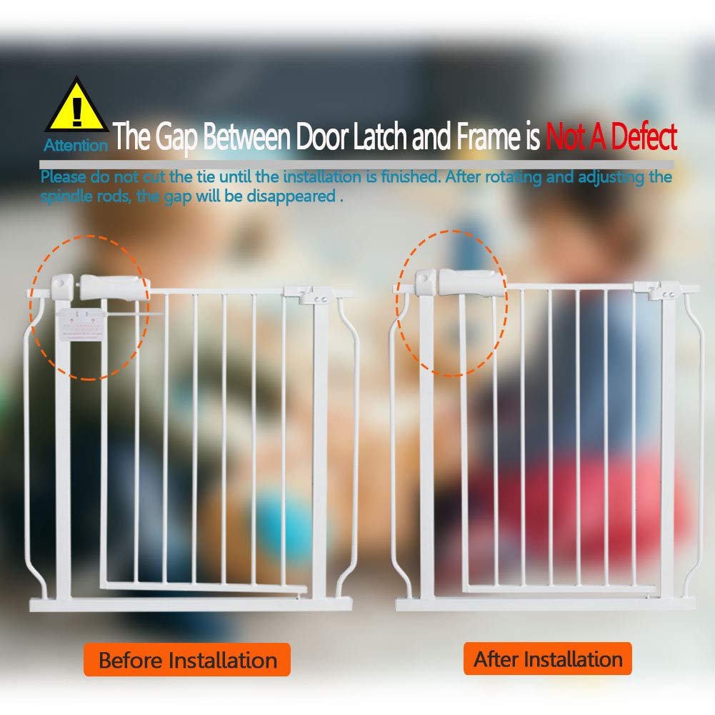 Fairy Baby Extra Wide Baby Gates 67-71.5 Inch, Auto Close Child Safety Gates for Stairs Banister Doorways Hallway,Indoor Safety Child Gates for Kids or Pets