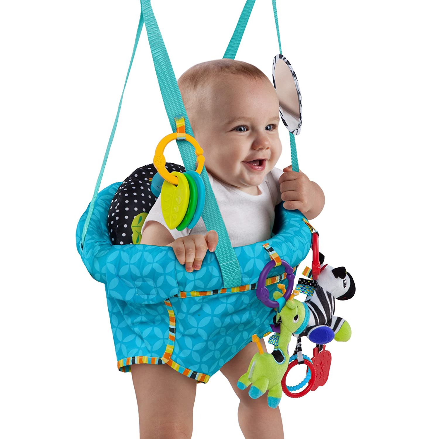 Bright Starts Bounce 'N Spring Deluxe Door Jumper, Blue