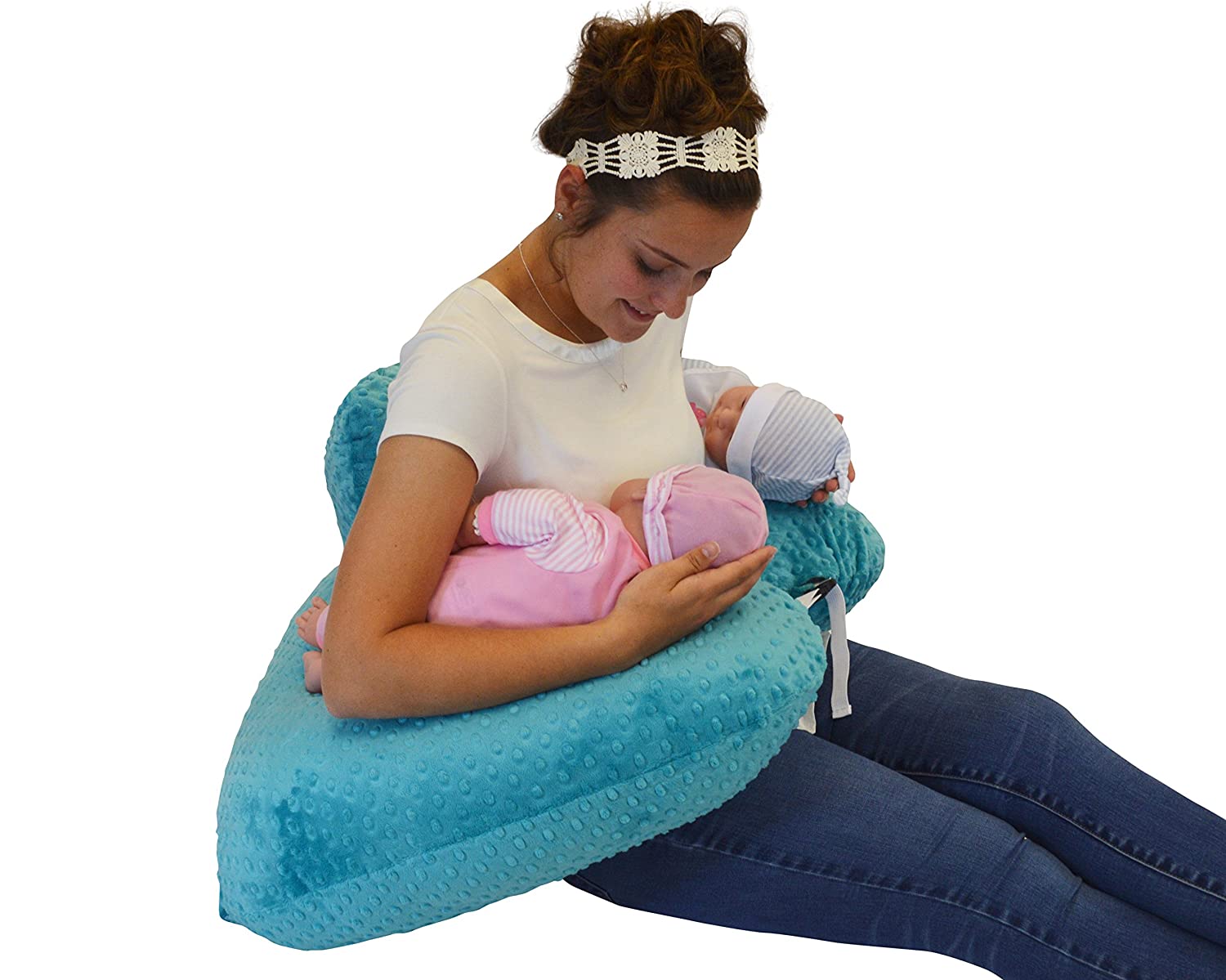 Twin Z Pillow + 1 Teal Cover + Free Travel Bag!