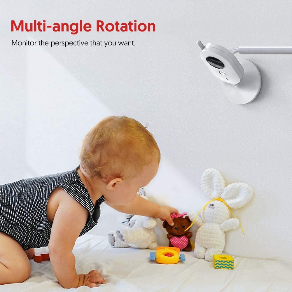 Victure Video Baby Monitor with Camera,2.4“ LCD Screen