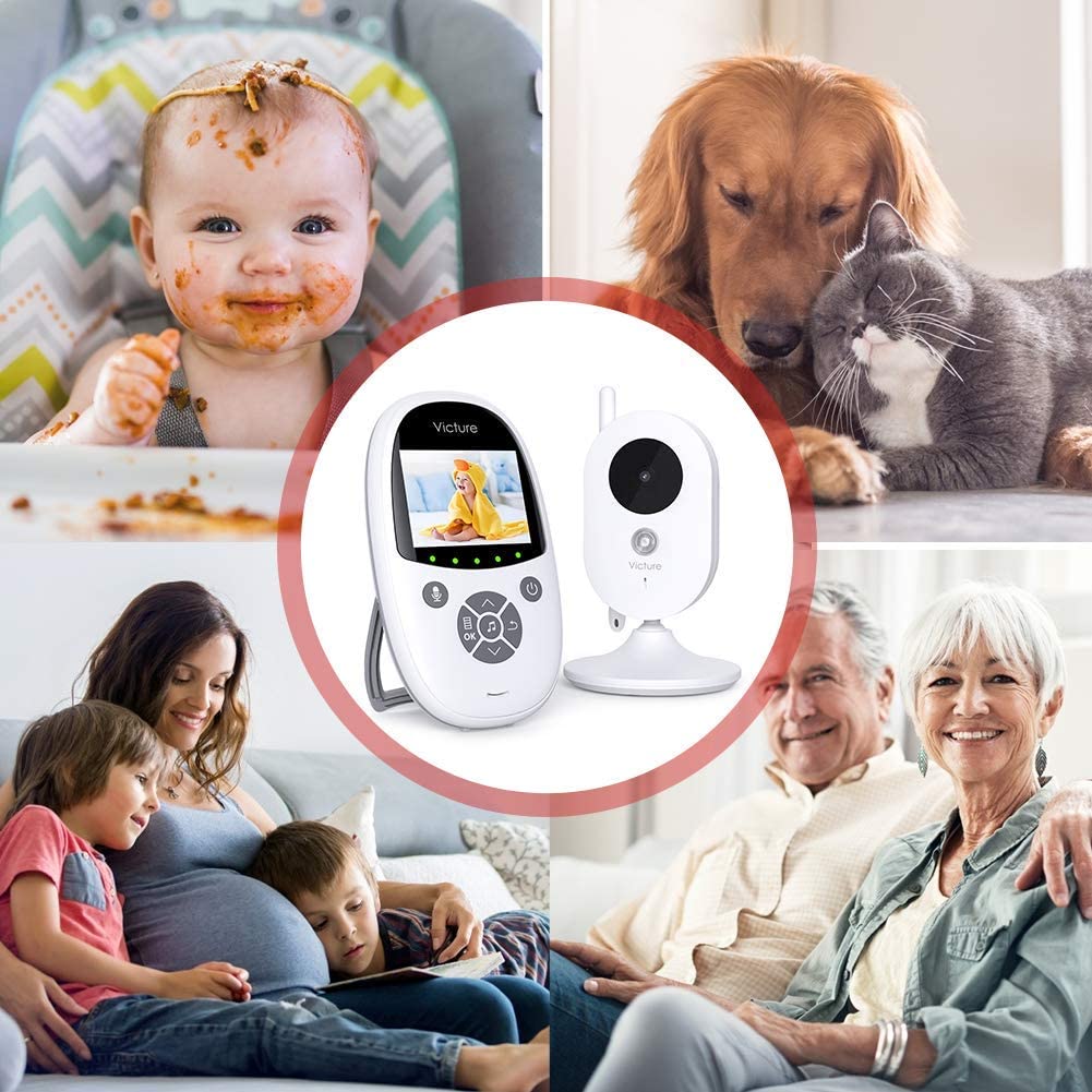 Victure Video Baby Monitor with Camera,2.4“ LCD Screen