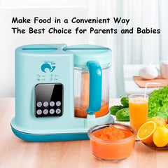 Whale's Love Baby Food Maker 5 in 1 Baby Food Processor Blender Grinder Steamer Warmer