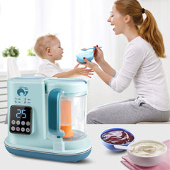 Whale's Love Baby Food Maker 5 in 1 Baby Food Processor Blender Grinder Steamer Warmer