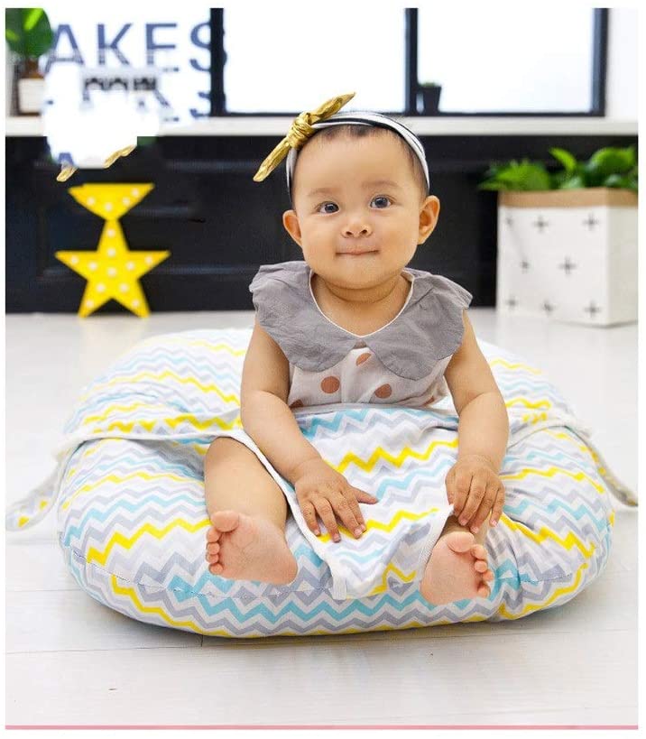 QERNTPEY Baby Sofa Newborn Lounger Baby Support Seat Chair Cushion Sofa Nursing Pillow Couch Bed Sitting Sofa with Seat Belt Learn to Sit
