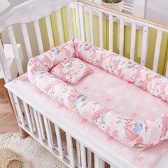 Brandream Baby Nest Bed Unicorn, Pink Newborn Lounger Portable Baby Bassinet Crib for Travel