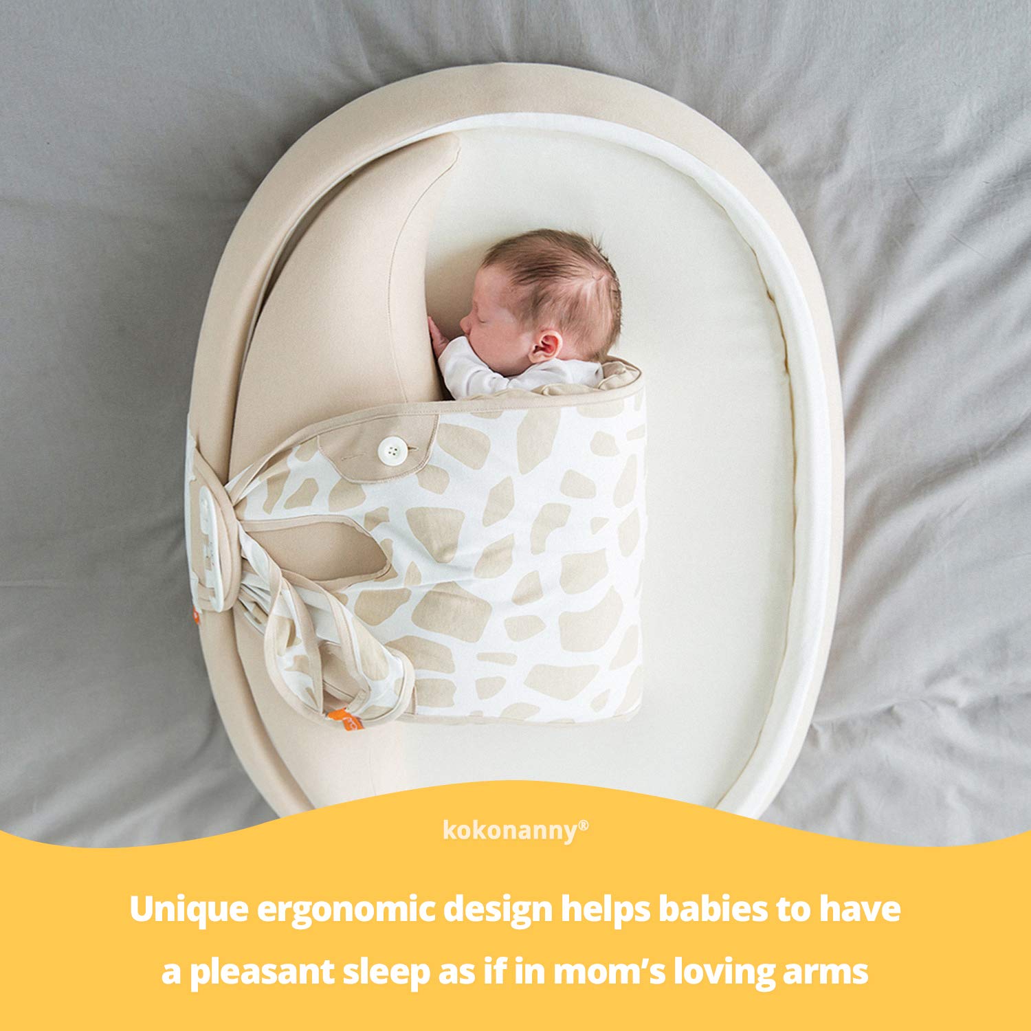 KOKONANNY, The Baby Sleep Aid, Co-Sleeping Pad, Newborn Lounger, Portable Infant Sleeping Mat