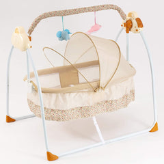 Bedside Bassinet - Portable Crib Easy to Assemble Rocking Bassinet with Breathable Net Detachable Washable Mattress