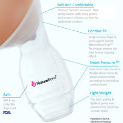 NatureBond Silicone Breastfeeding Manual Breast Pump