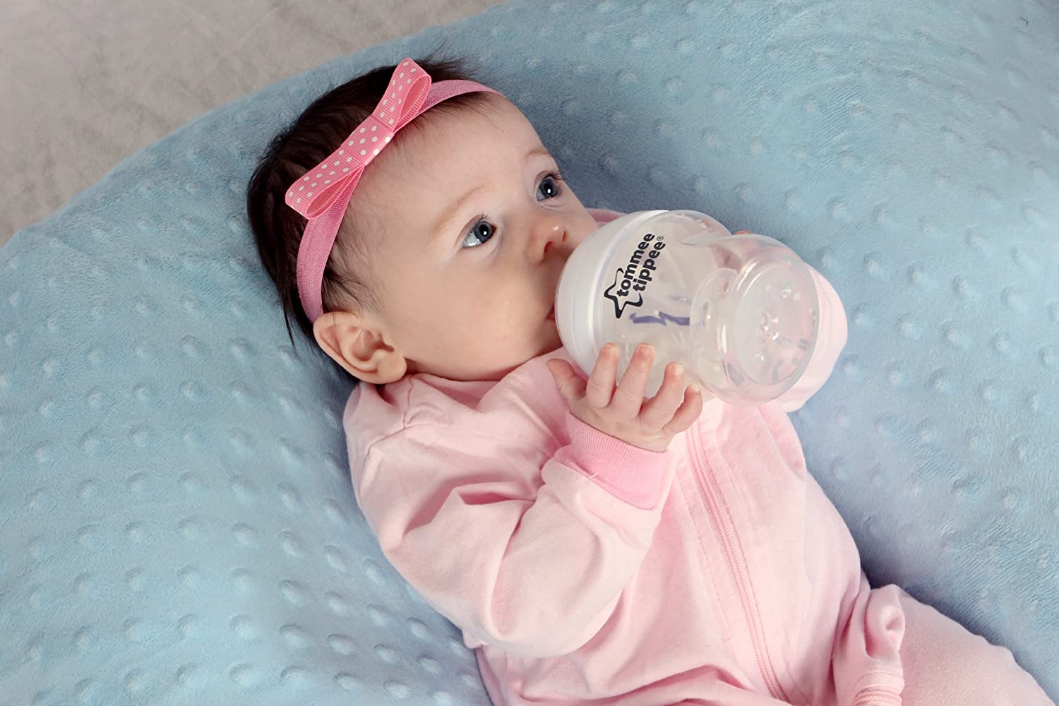 THE TWIN Z PILLOW - BLUE - 6 uses in 1 Twin Pillow ! Breastfeeding, Bottlefeeding, Tummy Time, Reflux