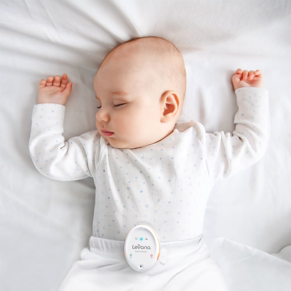 Levana Oma Sense Baby Breathing Movement Monitor - Baby Sleep Monitor With Wakeup Technology - Rousing Vibrations, Audio & Lights Stimulates Baby