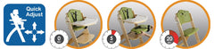 Abiie Beyond Wooden High Chair with Tray. The Perfect Adjustable Baby Highchair Solution