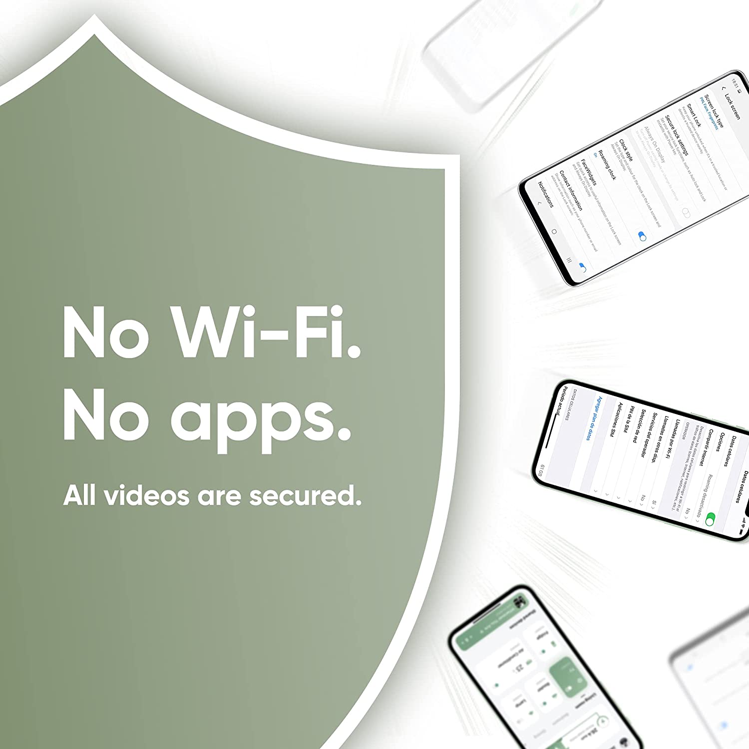 Baby Monitor Bonoch Video Baby Monitor with Camera and Audio, Baby Camera Monitor No WiFi 720P 5