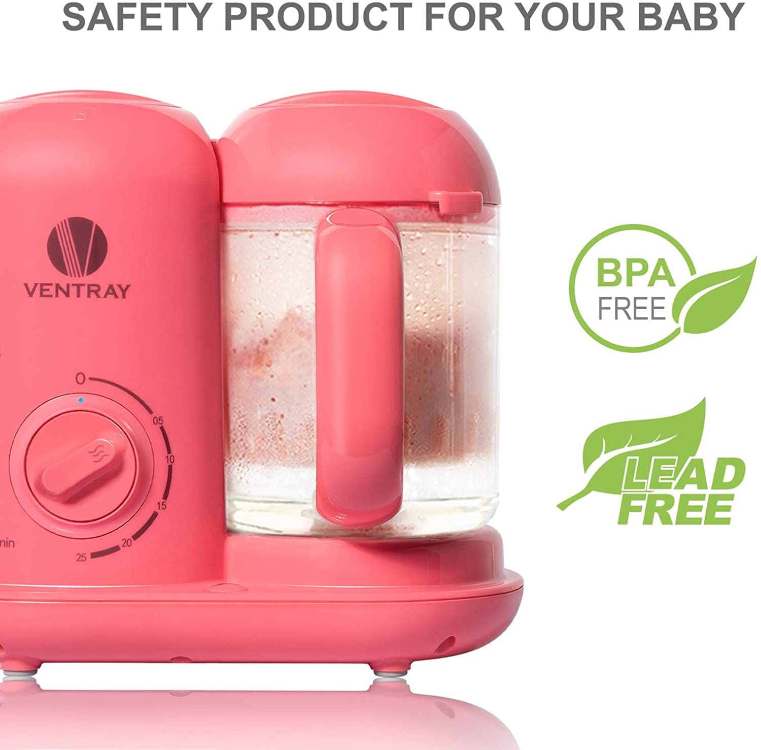 Ventray BabyGrow 100 Baby Food Maker, All-In-one Baby Food Processor