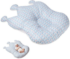 ESSIAN Crown Cushion Baby Newborn Lounger Soft and Comfortable Air Mesh, Cherry Blue
