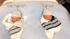 THE TWIN Z PILLOW - BLUE - 6 uses in 1 Twin Pillow ! Breastfeeding, Bottlefeeding, Tummy Time, Reflux