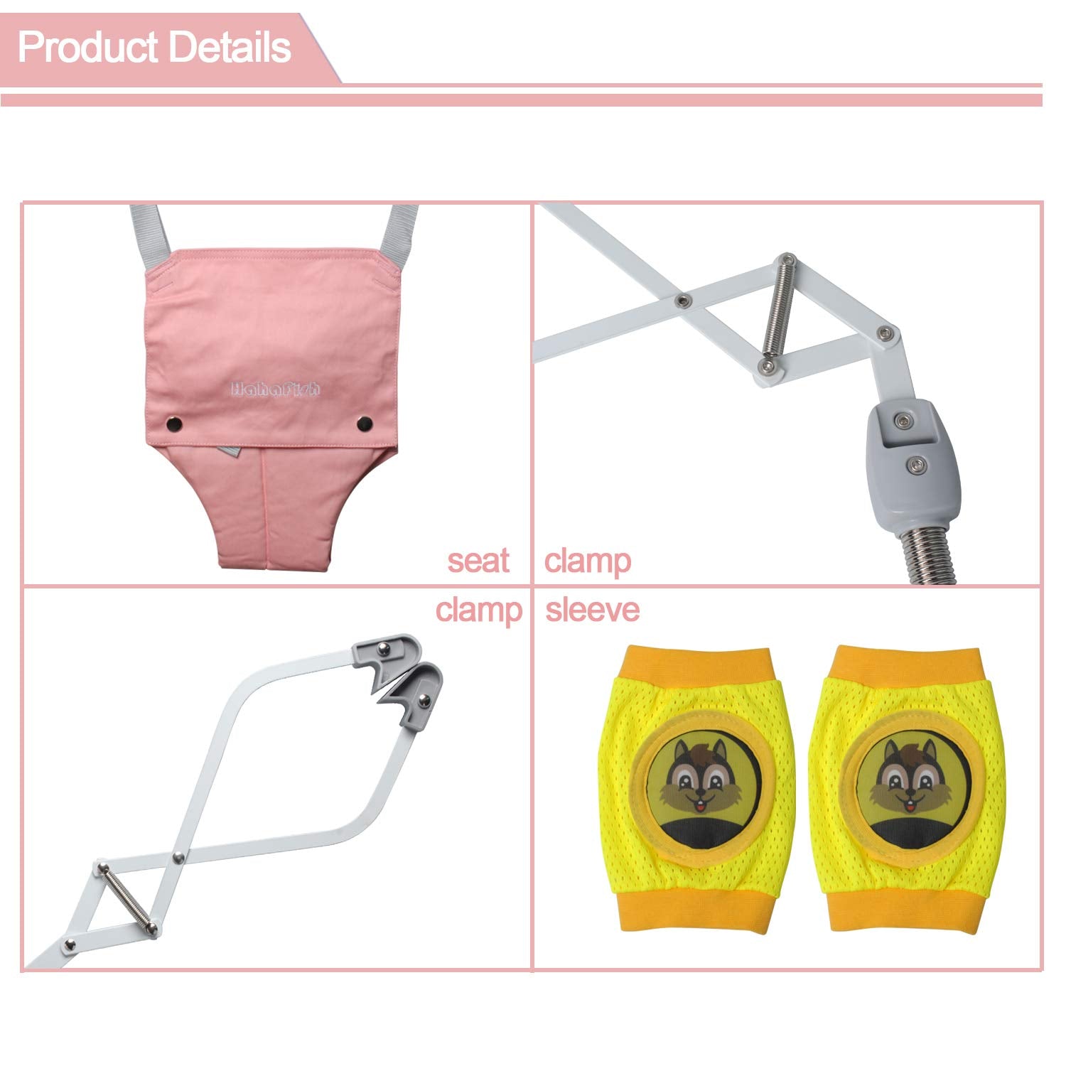 Baby Door Swing Jumper with Door Clamp Adjustable Strap, Baby Door Jumpers