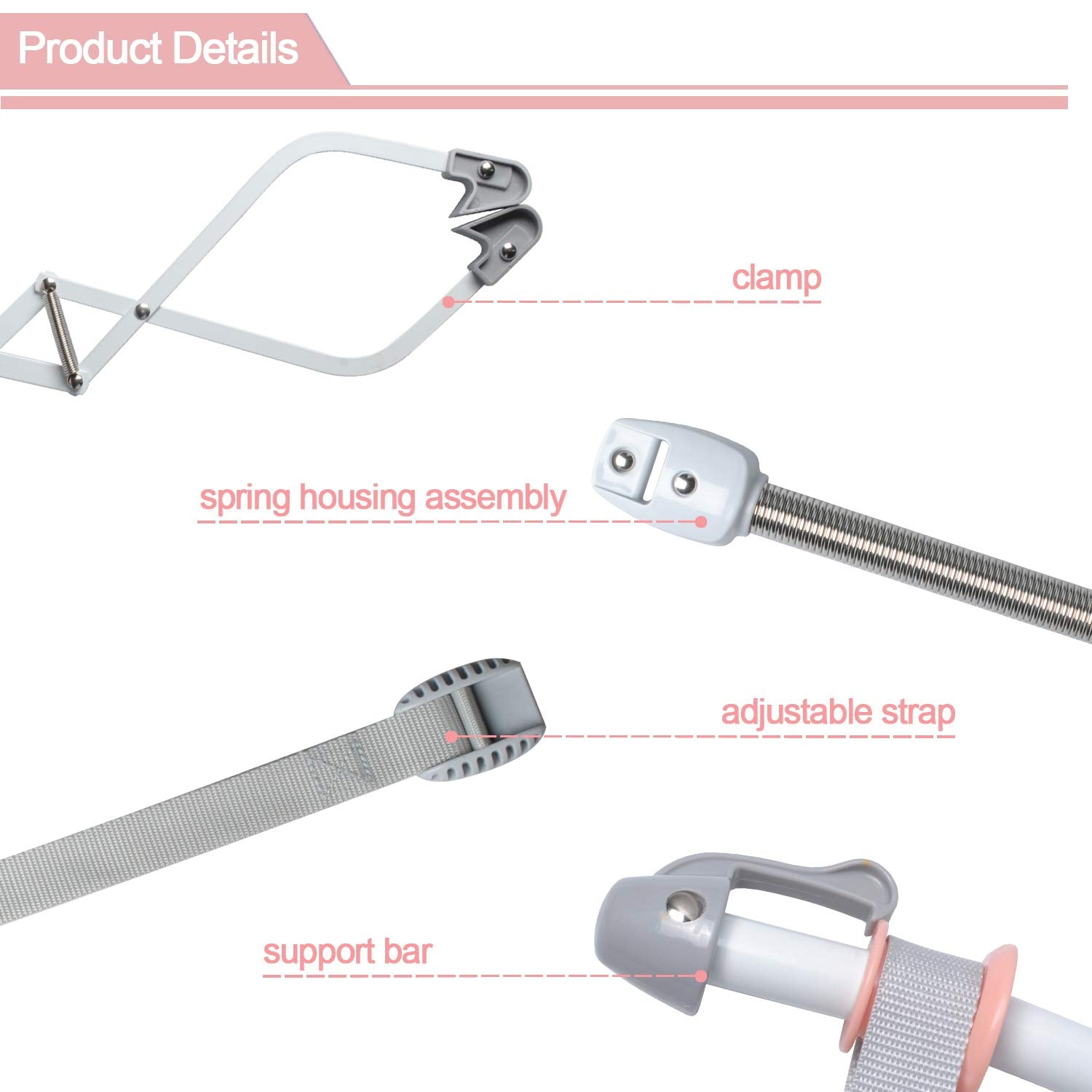 Baby Door Swing Jumper with Door Clamp Adjustable Strap, Baby Door Jumpers