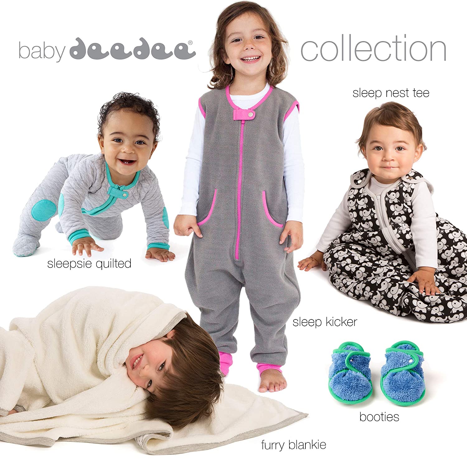 Sleep nest Fleece Baby Sleeping Bag, Mocha Heather, Small (0-6 Months)