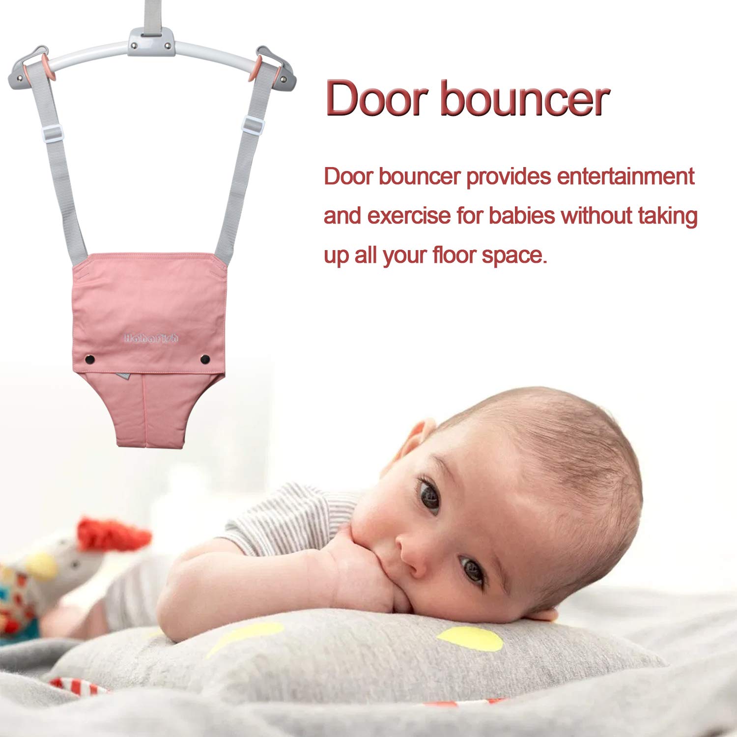 Baby Door Swing Jumper with Door Clamp Adjustable Strap, Baby Door Jumpers