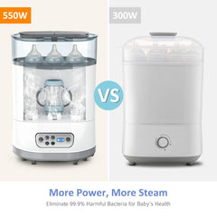 OMORC Baby Bottle Sterili-zer and Dryer 550W, Baby Milk Warmer