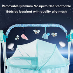 Baby Bassinet Crib Baby Bed - Newborn Baby Crib - Bedside Bassinet -Rocking Sturdy Cradle - Bedside Sleeper