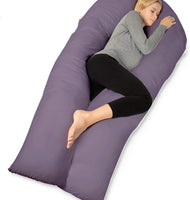 QUEEN ROSE U Shaped Pregnancy Body Pillow -Pregnancy and Maternity Pillow for Pregnant Women,with Luxury Satin Cover
