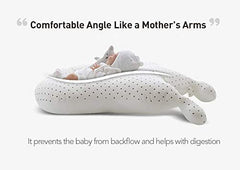 ESSIAN Crown Cushion Baby Newborn Lounger Soft and Comfortable Air Mesh, Cherry Blue