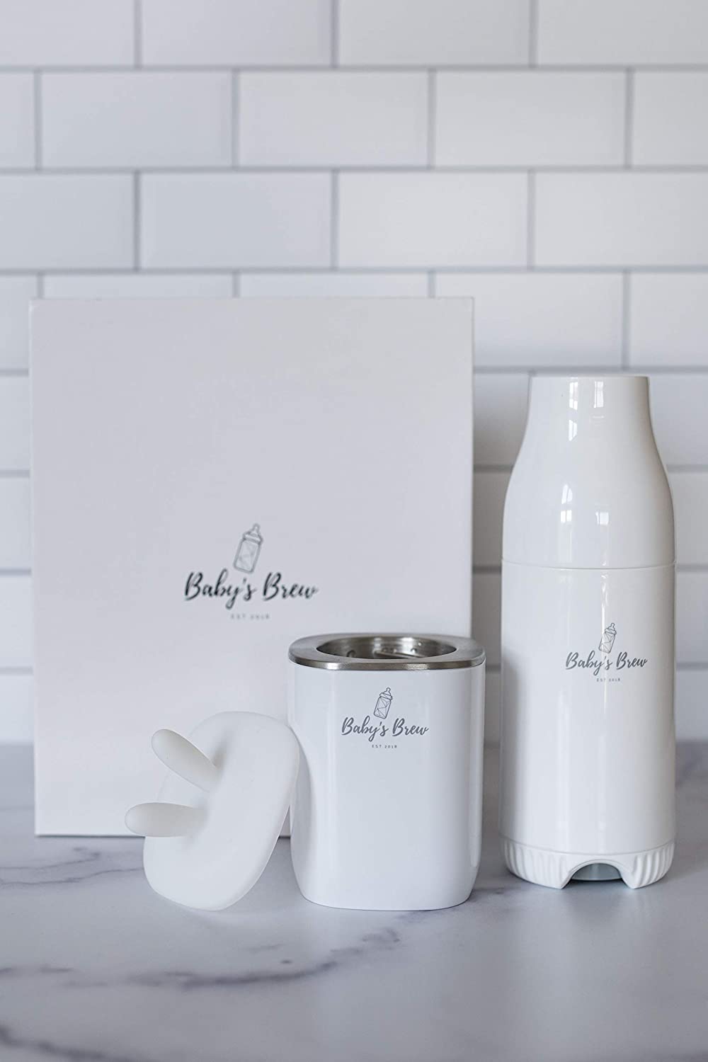 The Baby's Brew Portable Bottle Warmer, Travel Baby Bottle Warmer, Bottle Warmer for Breastmilk, Formula, Water, Cordless and Battery-Powered up to 8-12 Hours (Warmer Set)