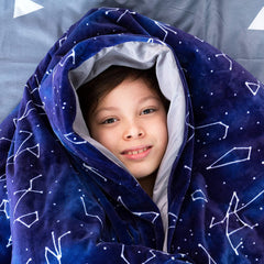 Florensi Weighted Blanket for Kids with Removable Bamboo Duvet Cover (7 Lbs & 41