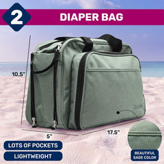 Scuddles 3-1 Portable Bassinet for Baby - Foldable Baby Bed - Travel Bassinet Functions As Diaper Bag