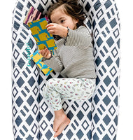 CuddleNest Mighty by LoLueMade: Toddler Lounger, Toddler Nest, and Resting Station - for 9-36 Months (Haven)