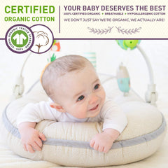 Organic Newborn Lounger | Water-Resistant Baby Nest | for Infants & Toddlers 0-12 Month | for Girls and Boys