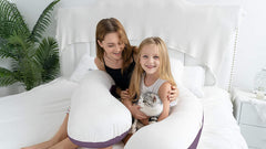 QUEEN ROSE U Shaped Pregnancy Body Pillow -Pregnancy and Maternity Pillow for Pregnant Women,with Luxury Satin Cover