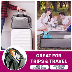 Scuddles 3-1 Portable Bassinet for Baby - Foldable Baby Bed - Travel Bassinet Functions As Diaper Bag