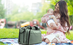 Scuddles 3-1 Portable Bassinet for Baby - Foldable Baby Bed - Travel Bassinet Functions As Diaper Bag