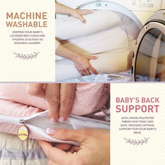 Organic Newborn Lounger | Water-Resistant Baby Nest | for Infants & Toddlers 0-12 Month | for Girls and Boys