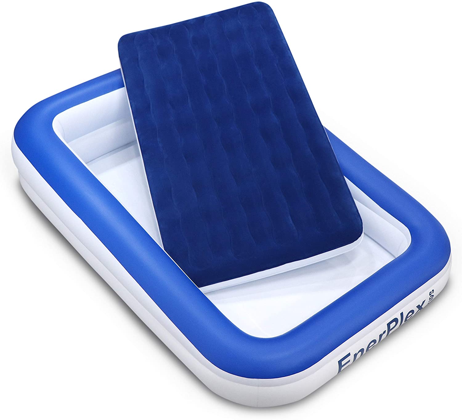 EnerPlex Kids Inflatable Toddler Travel Bed with High Speed Pump, Portable Air Mattress for Kids