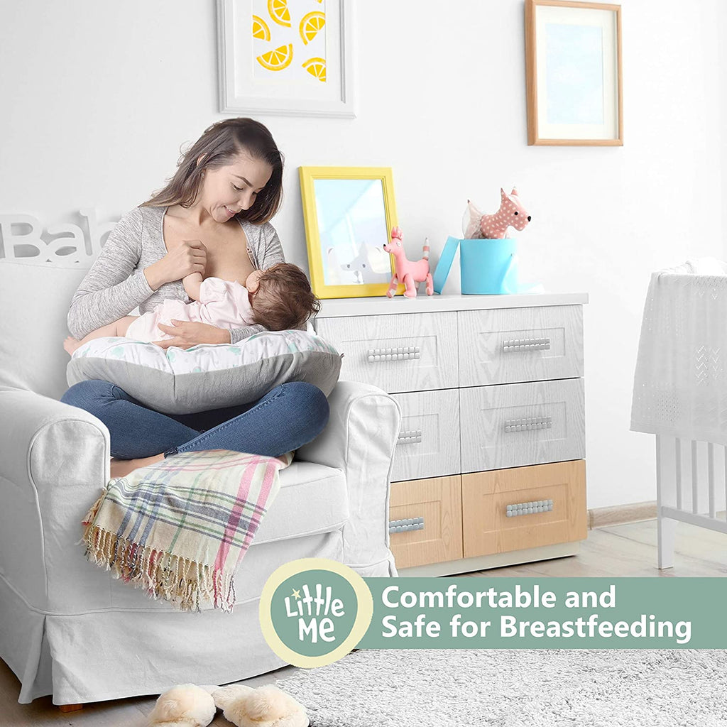 Little Me Nursing Pillow and Positioner, Breast Feeding Essential for –  Pete's Baby Essentials