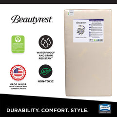 Beautyrest Beginnings Sleepy Whispers Ultra Deluxe 2-in-1 Innerspring Crib and Toddler Mattress