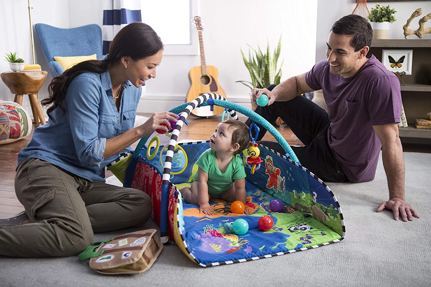 Baby Einstein 5-in-1 Journey of Discovery Activity Gym and Play Mat, Ages Newborn +